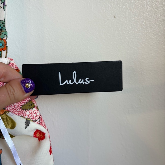 NWT! Lulus Lilja Cream Floral Print Maxi Dress Size XS - Picture 8 of 16